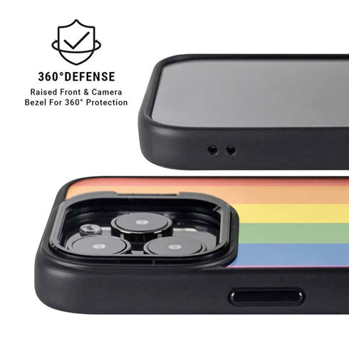 Vertical Rainbow Flag iPhone 16 Pro Kickstand Case